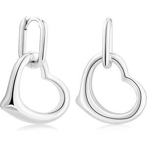 White Gold & Gold Plated Huggie Hoops For Women's